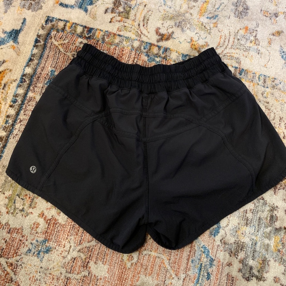 Black Lululemon tracker shorts size 8